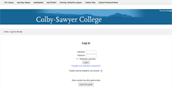 Desktop Screenshot of mymoodle.colby-sawyer.edu