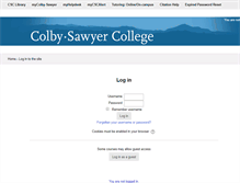 Tablet Screenshot of mymoodle.colby-sawyer.edu