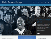 Tablet Screenshot of colby-sawyer.edu